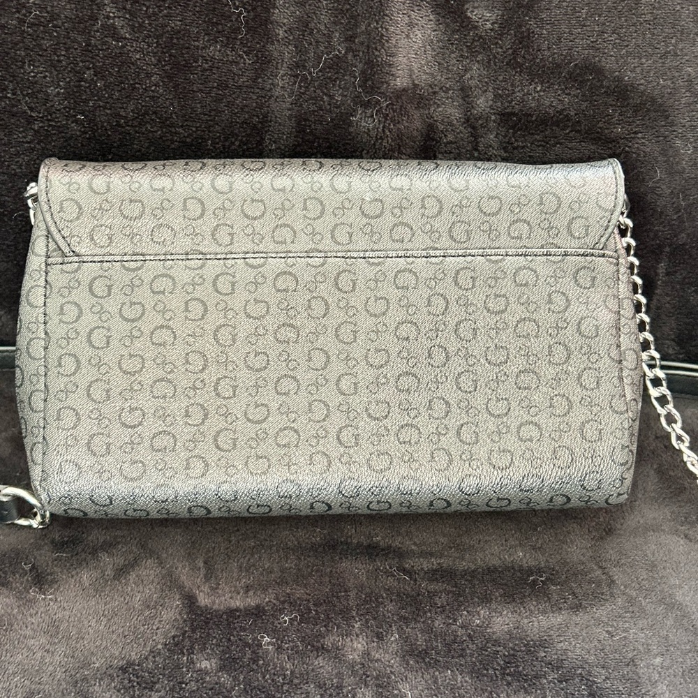 GUESS Silver Monogram Handbag - Picture 3 of 6
